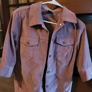 Corduroy jacket in pink size L